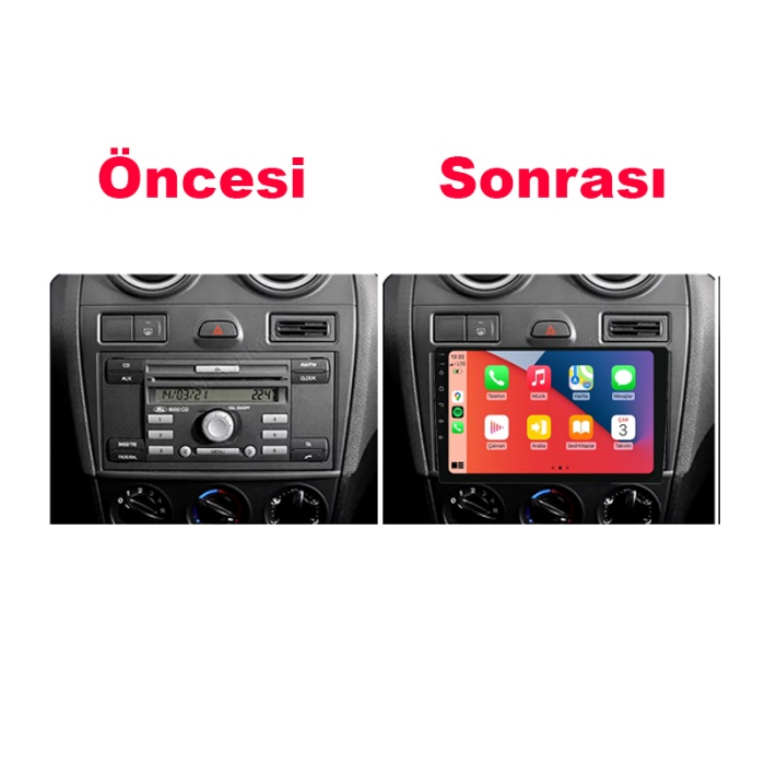 Ford Fiesta Multimedya (2006-2008) 2 GB RAM, 32 GB Hafıza, 4 Çekirdek, FOR-X
