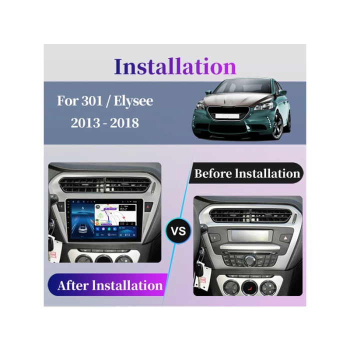 Citroen C-Elysee Multimedya (2012-2020) 4 GB RAM 32 GB Hafıza 4 Çekirdek Navigold
