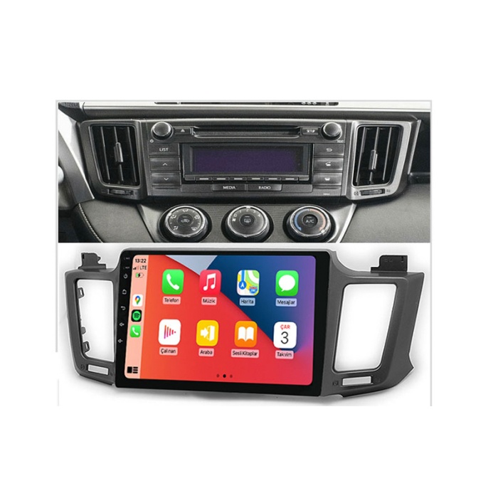 Toyota RAV4 Multimedya (2012-2018) 8 GB RAM 128 GB Hafıza 8 Çekirdek Navigatör Premium Series
