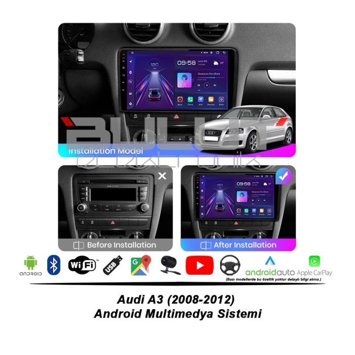 Ford Ranger Android Multimedya Sistemi (2012-2015) Montaj Hizmeti