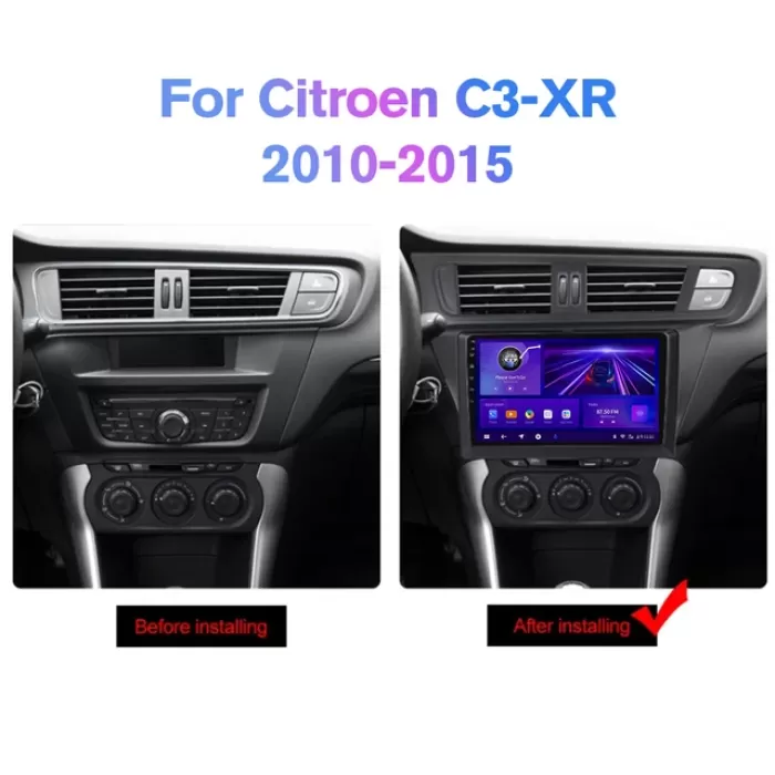 Citroen C3 XR Android Multimedya Sistemi (2010-2015) 2 GB Ram 32 GB Hafıza 4 Çekirdek İphone CarPlay Android Auto Navimex Fimex