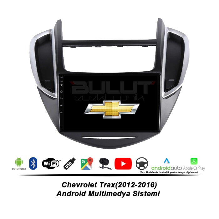 Chevrolet X-Trax Android Multimedya Sistemi (2012-2016) 2 GB Ram 32 GB Hafıza 8 Çekirdek İphone CarPlay Android Auto  Navigatör Premium Series