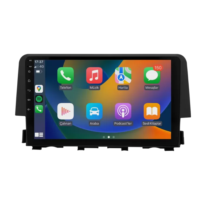 Honda Civic FC5 Android Multimedya Sistemi (2016-2021) 2 GB Ram 32 GB Hafıza 4 Çekirdek İphone CarPlay Android Auto Nakamichi