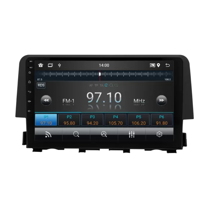 Honda Civic FC5 Android Multimedya Sistemi (2016-2021) 2 GB Ram 32 GB Hafıza 4 Çekirdek İphone CarPlay Android Auto Navigatör