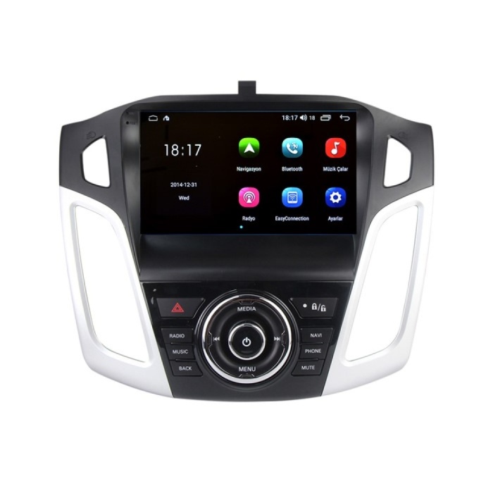 Ford Focus 3-4 Düğmeli Android Multimedya Sistemi (2012-2018) 3 GB Ram 32 GB Hafıza 4 Çekirdek İphone CarPlay Android Auto Newfron Navera
