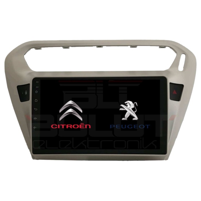 Citroen C-Elysee Peugeot 301 Android Multimedya Sistemi (2012-2020) 3 GB Ram 32 GB Hafıza 4 Çekirdek İphone CarPlay Android Auto Newfron Navera