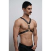 Perçin Detaylı Erkek Göğüs Harness, Erkek Parti Giyim - Brfm179