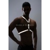 Karanlıkta Parlayan (reflektörlü) Erkek Göğüs Harness, Erkek Parti Giyim - Brfm108