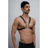 Halka Detaylı X Göğüs Erkek Harness, Gömlek Kemeri, T-shirt Kemeri, Clubwear - Brfm178