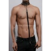Erkek Choker - Tasma Set, Choker Harness Takım, Erkek Partywear - Brfm53