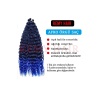 Afro Örgüsü Saç - Mavi Ombreli 100gr.