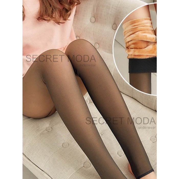 İnce Görünümlü Thinlooking Ten Renk Termal Peluş Kadın Külotlu Çorap Orijinal