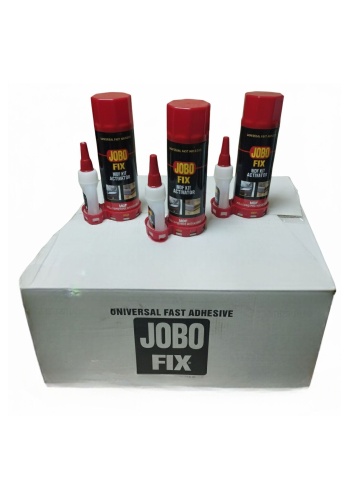 JOBO FİX MDF HIZLI YAPIŞTIRICI SPREYİ & GENEL AMAÇLI HIZLI YAPIŞTIRICI 24 ADET 1 KOLİ