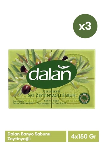 Banyo Sabunu (4x150Gr Saf Zeytinyağlı Sabun) x 3 Adet