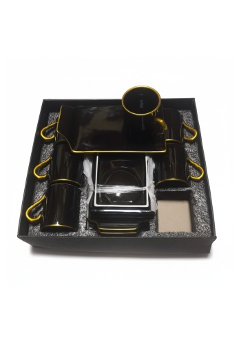 6 KİŞİLİK 12 PARÇA LÜX KAHVE FİNCANI SETİ