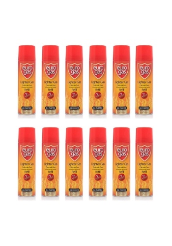 Eurogas Çakmak Gazı 250 Ml 12li Set