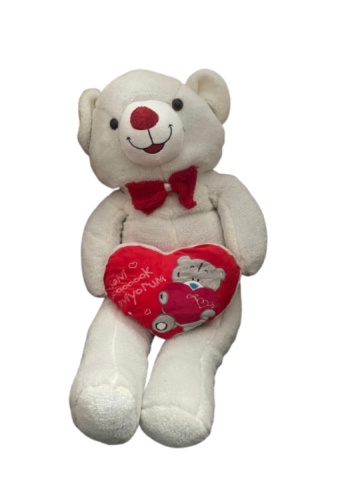 120 cm Beyaz Dev Ayıcık – Yumuşacık Dev Oyuncak Ayı