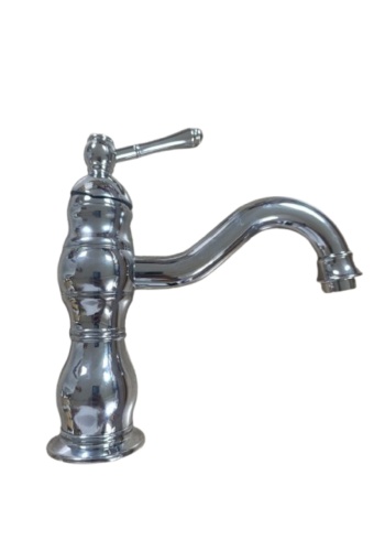 Armatür Klasik Lavabo Bataryası | Tek Kollu | Şık Krom Kaplama | Banyo ve Mutfak Uyumlu