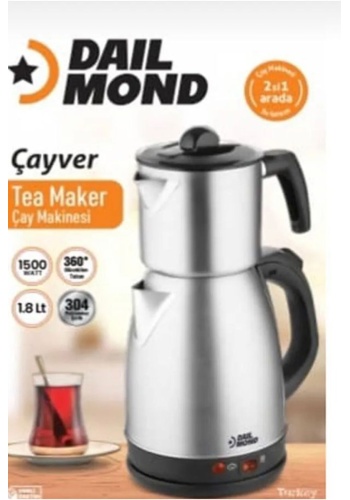 ÇAYVER Elektrikli Çay Makinesi Paslanmaz Çelik Su İsıtıcı