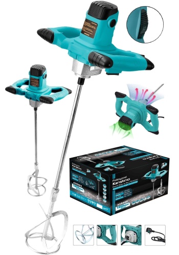 Profesyonel 1800w Devir Ayarlı Elektrikli Alçı Boya Ve Harç Karıştırıcı Mikser