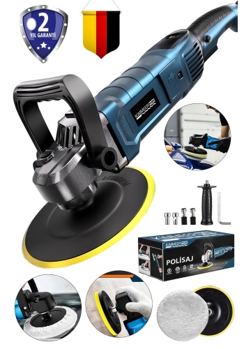 Kimmer Plus Serii Cp1200 Bakır Sargı 6 Kademe Devir Ayarlı Pasta Cila Zımpara Polisaj Makinesi