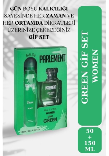 Parlement Green 150 ml Deodarant Hediyeli Gift Set
