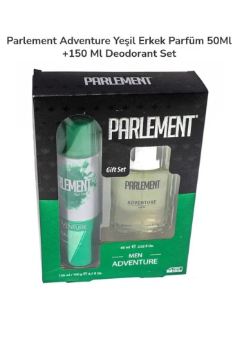 Parlement Adventure Yeşil Erkek Parfüm 50ml+150 Ml Deodorant Set