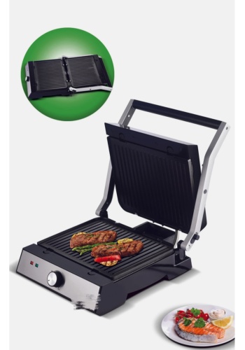 Ksm-2448 Paslanmaz Çelik Gövdeli Izgara Ve Tost Makinesi