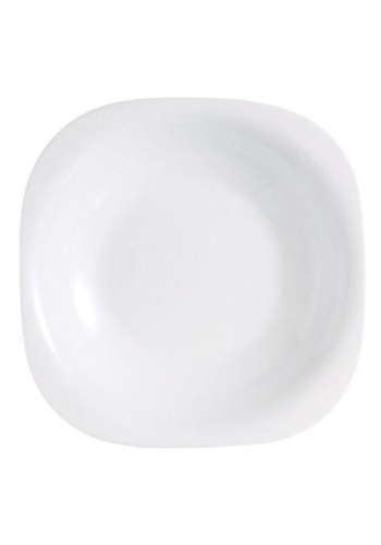 Carine Beyaz Çukur Yemek Tabağı 6lı 21cm