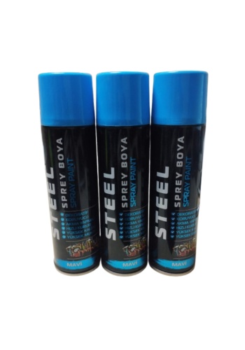 KALİTELİ MAVİ SPREY BOYA 3 ADET 600 ML