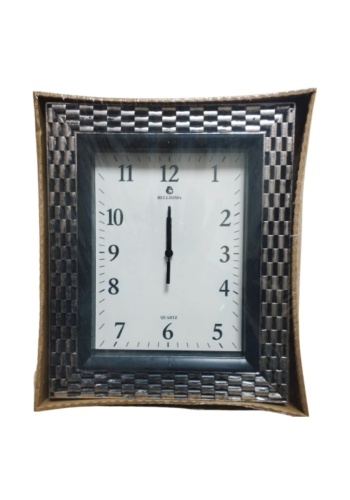 KLASİK ESKİTME GÜMÜŞ SAAT 35X30 CM SESSIZ ÇALIŞIR