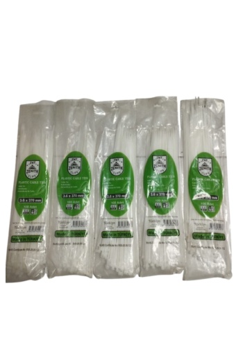 PLASTİK KELEPÇE BEYAZ 3,6 X 370 500 ADET