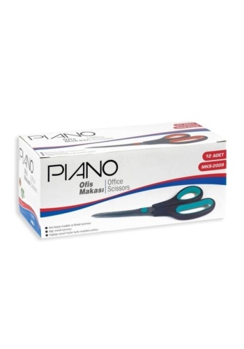 **(3ADET)** Pıano Mks-2009 Ofis Makası Büyük Boy Bx12| New Year