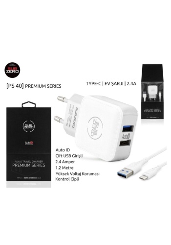 2.4a (type-c) Premium Seri Çift Çıkış Akım Dengeleme Subzero Ps40