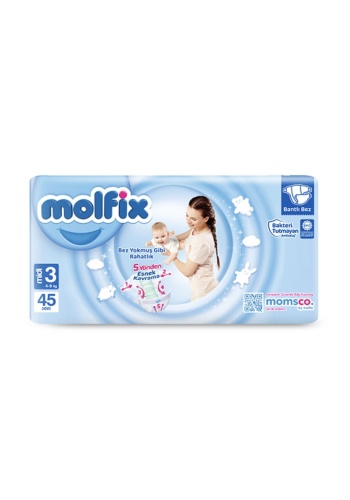 Molfıx Avantajlı Paket 3 Beden Midi 4-9 Kg 45li