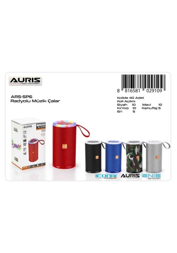 Auris Ars-sp6 Bluetooth Hoparlör