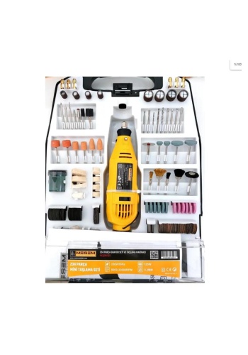 MEŞEM-927 234 PARÇA GRAVÜR SETİ VE TAŞLAMA MAKİNASI