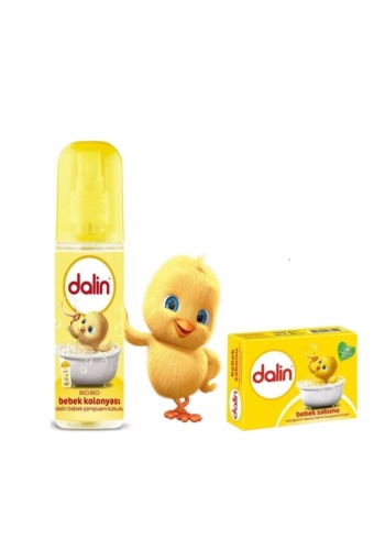 DALİN bebek kolonyası bıcı bıcı kokusu kolonya 150 ml bebek sabunu 2 si bir arada 100 ml