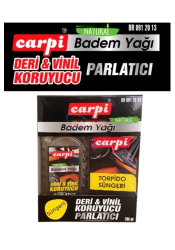 Carpi Lastik Parlatıcı Vinil Deri Koruyucu Badem Yağı-Süngerli 200ml