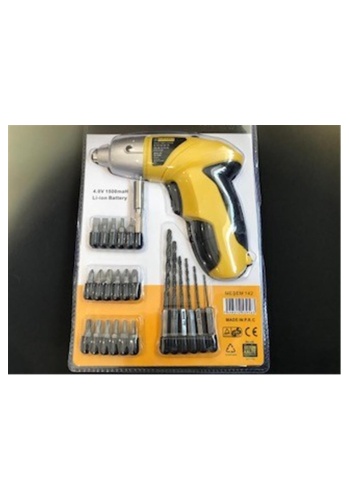 142 24 Parça Şarjlı Tornavida Seti 4.0v 1500mah Li-on Battery