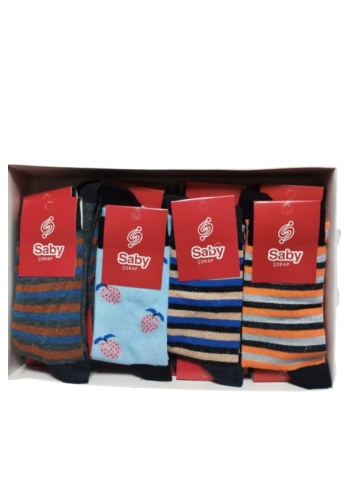 24 ADET MEVSİMLİK EKONOMİK LÜX ÇORAP 37-41 UYUMLU