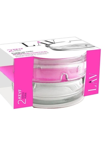 Keyif Cam Küllük 2li Tabanı  Yuvarlak