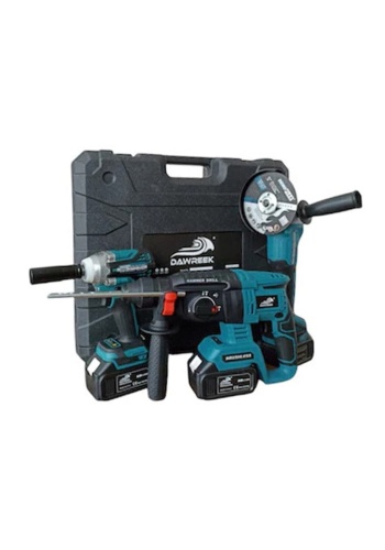 Dawreek Somun Sıkma + Şarjlı Spral + Çelik Mandrenli Matkap