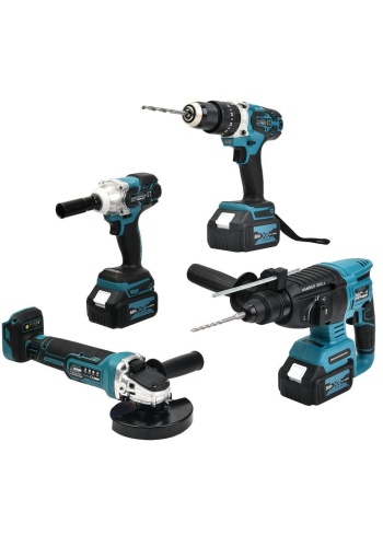 ASSURR ASR1041 Akülü 4lü Makine Seti Somun Sökme Vidalama Matkap Kırıcı Delici 58V