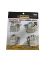 Master Çelik Asma Kilit 55 Mm 4’lü Set