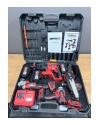 Kimmer Plus 21v Akülü 5li Set Kırıcı Delici Hilti Taşlama Somun Sıkma Vidalama Budama Kırmızı Renk