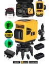 ASSRR 360° 12 Köşe Otomatik Hizalamalı Yeşil Çizgili Su Terazili Lazer Metre Hizalama