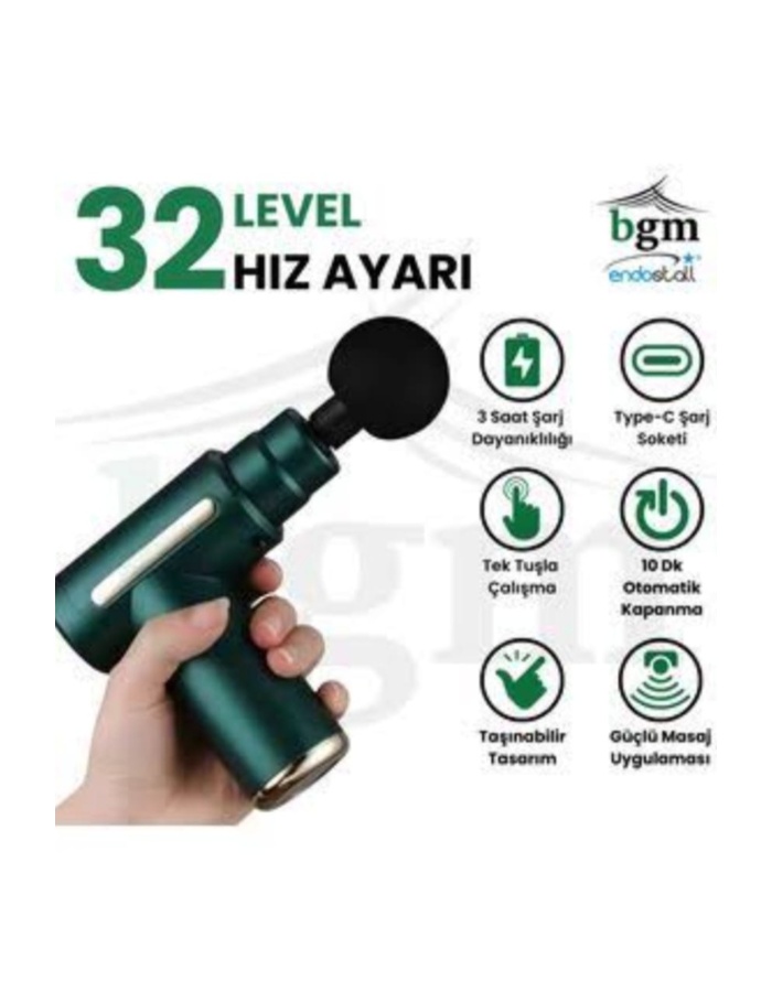 Şarjli masaj topu Aleti yeşil