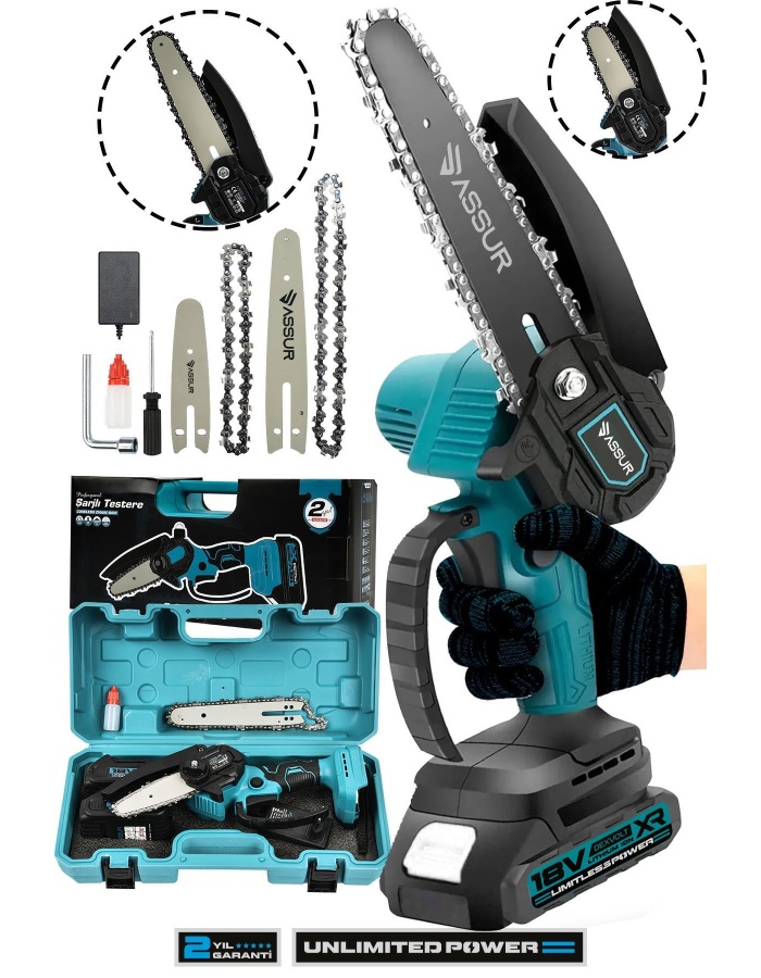 BOLTOPTAN Profesyonel Metal Dişli 18v Şarjlı Dal Budama Testeresi