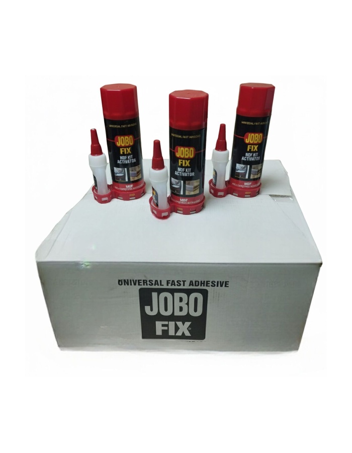 JOBO FİX MDF HIZLI YAPIŞTIRICI SPREYİ & GENEL AMAÇLI HIZLI YAPIŞTIRICI 24 ADET 1 KOLİ
